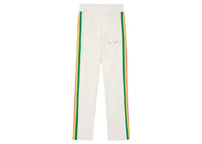 Pre-owned Palm Angels Men's  Miami Logo Track Pantsin White