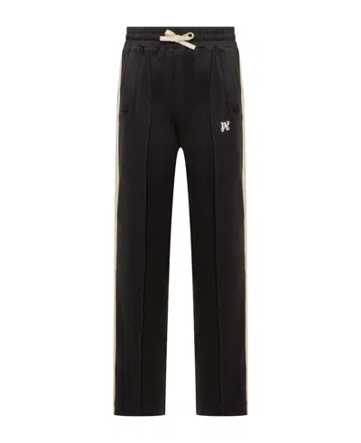 Pre-owned Palm Angels Men's  Monogram Classic Track Pants In Off/black