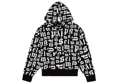 Pre-owned Palm Angels Men's  Monogram Hoodie In Black