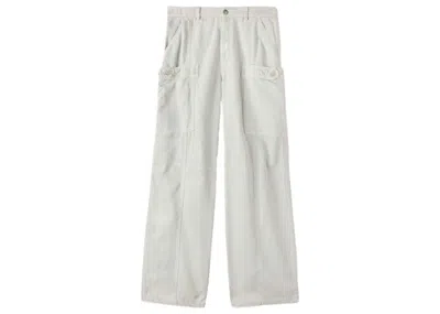 Pre-owned Palm Angels Men's  Monogram Pockets Pants In Light Grey