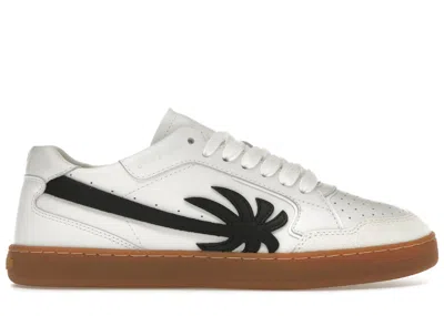 Pre-owned Palm Angels Men's  New Palm One Gum Sneakers In White/black