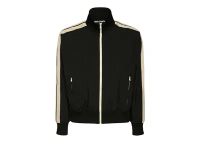 Pre-owned Palm Angels Men's  Nylon Track Jacket In Black/off/white