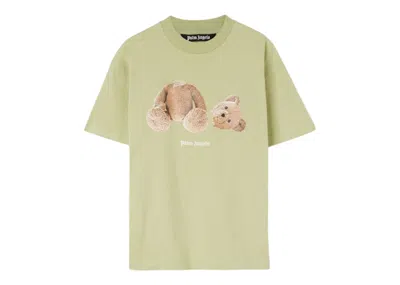 Pre-owned Palm Angels Men's  Pa Bear Classic T-shirt In Mint Brown