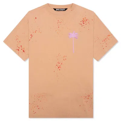 Pre-owned Palm Angels Men's  Palm Logo T-shirt In Camel