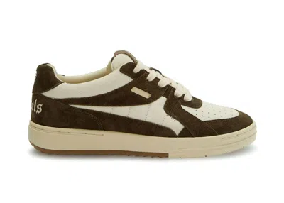 Pre-owned Palm Angels Men's  Palm University Low Top Sneakers In Khaki Green