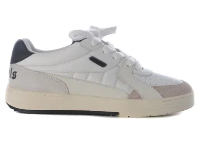 Pre-owned Palm Angels Men's  Palm University Sneakers In White/black