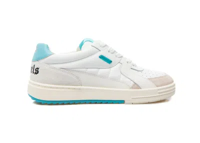 Pre-owned Palm Angels Men's  Palm University Sneakers In White/light Blue