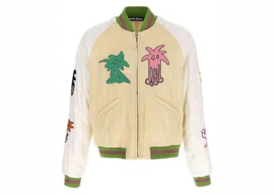Pre-owned Palm Angels Men's  Palmity Quilted Bomber Jacket