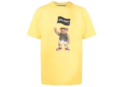 Pre-owned Palm Angels Men's  Pirate Teddy Bear T-shirt In Yellow