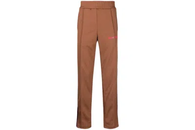 Pre-owned Palm Angels Men's  Side Stripe Track Pants In Brown/purple/red In Multi