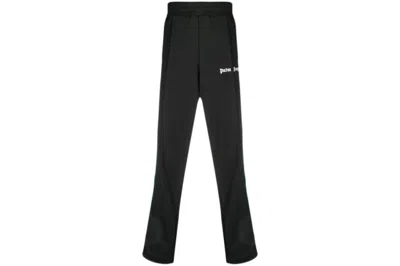 Pre-owned Palm Angels Men's  Side Stripe Track Straight Fit Pants In Black/green/red In Multi