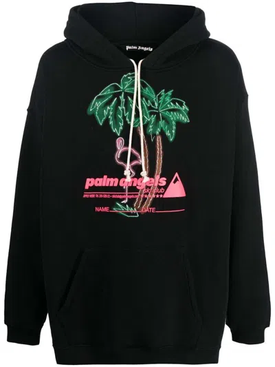 Pre-owned Palm Angels Men's  Ski Club Hoodie In Black