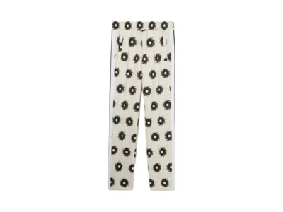 Pre-owned Palm Angels Men's  Surf Club Classic Track Pants In Creme White/black In Multi