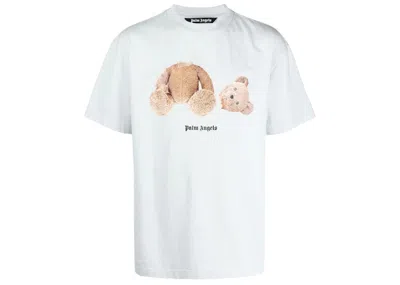 Pre-owned Palm Angels Men's  Teddy Bear Logo T-shirt In Illusion Blue
