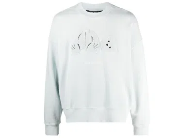 Pre-owned Palm Angels Men's  Teddy Bear Patch Sweatshirt In White