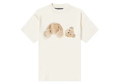 Pre-owned Palm Angels Men's  Teddy Bear T-shirt Fw22 In Butter/brown
