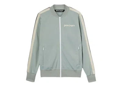 Pre-owned Palm Angels Men's  Track Jacket In Grey/off White