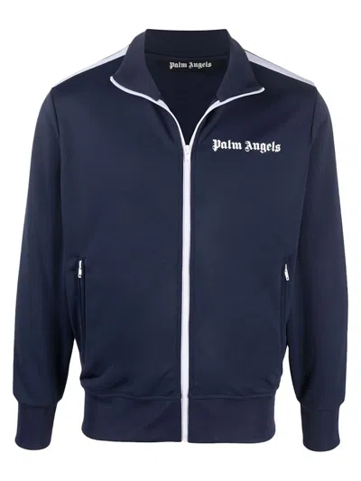 Pre-owned Palm Angels Men's  Track Jacket In Navy Blue/white/black Ss22