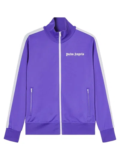 Pre-owned Palm Angels Men's  Track Jacket In Purple/black