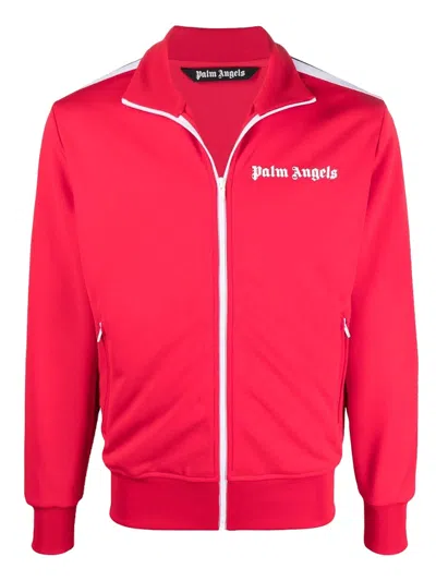 Pre-owned Palm Angels Men's  Track Jacket In Red/white/black (ss22)