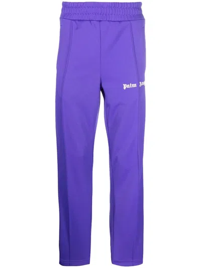 Pre-owned Palm Angels Men's  Track Pants In Purple/white/black