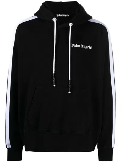 Pre-owned Palm Angels Men's  Track Stripe Hoodie In Black/white