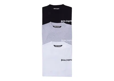Pre-owned Palm Angels Men's  Tripack Basic T-shirt T-shirt