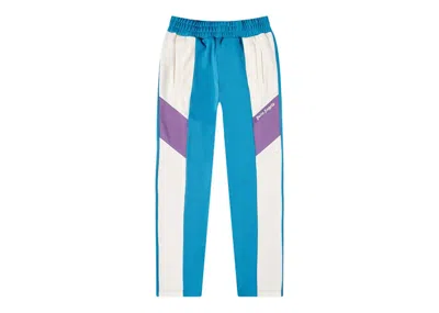 Pre-owned Palm Angels Men's  V Colorblock Track Pants In Blue/white/purple In Multi