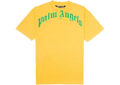 Pre-owned Palm Angels Men's  Vintage T-shirt In Yellow