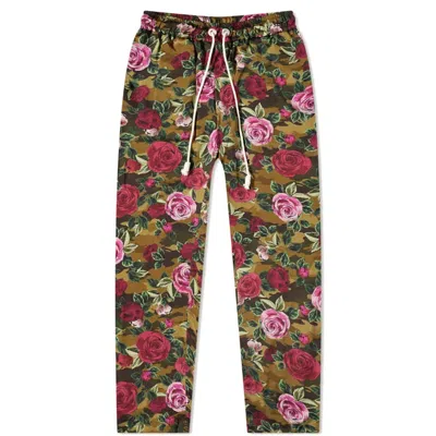 Pre-owned Palm Angels Men's  X End Allover Camo Rose Pajama Pants In Red