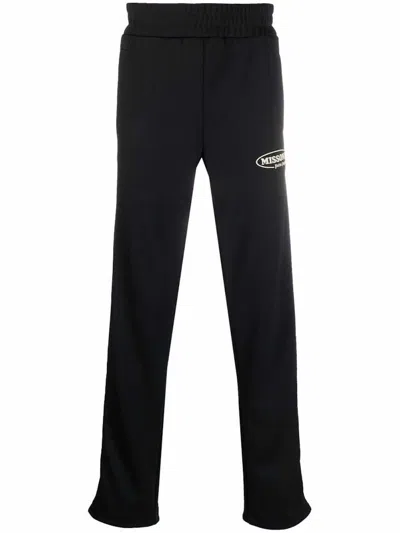 Pre-owned Palm Angels Men's  X Missoni Side Stripe Track Pants In Black