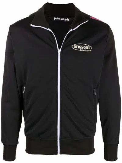 Pre-owned Palm Angels Men's  X Missoni Track Jacket In Black