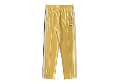 Pre-owned Palm Angels Men's  X Moncler 8 Moncler  Track Pants In Yellow/white In Multi