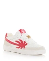 Palm Angels Men's Palm Beach University Low Top Sneakers In White Red