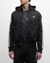 PALM ANGELS MEN'S PANELED MONOGRAM TRACK JACKET