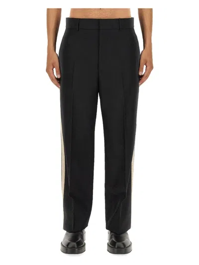 PALM ANGELS MEN'S PANTS WITH LOGO BAND