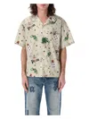 Palm Angels Pin Up Bowling Shirt In Multicolor