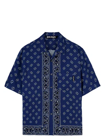 PALM ANGELS MEN'S PRINTED SHORT SLEEVED SHIRT