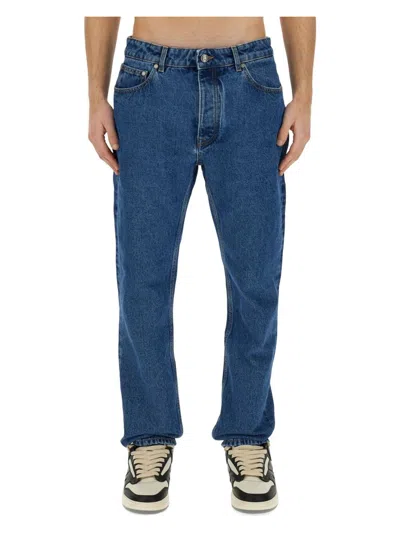 PALM ANGELS MEN'S STRAIGHT LEG JEANS