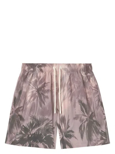 PALM ANGELS MEN'S SUNSET PALMS SWIMSHORTS