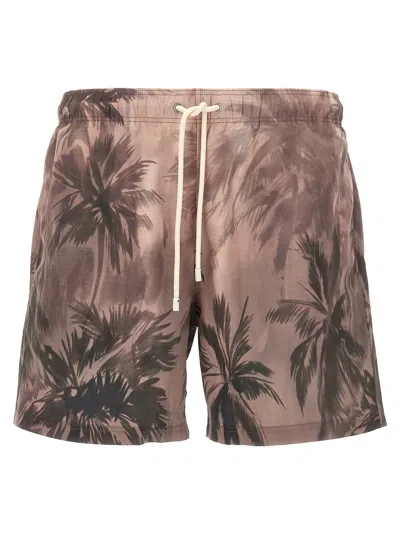 Palm Angels Men 'sunset Palms' Swimsuit