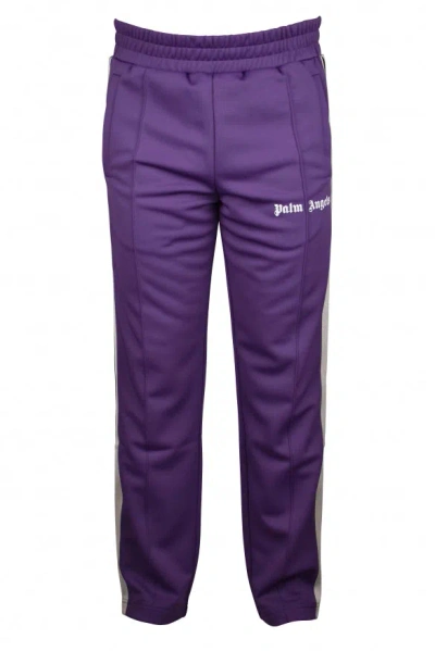 Palm Angels Men Sweatpants In Purple