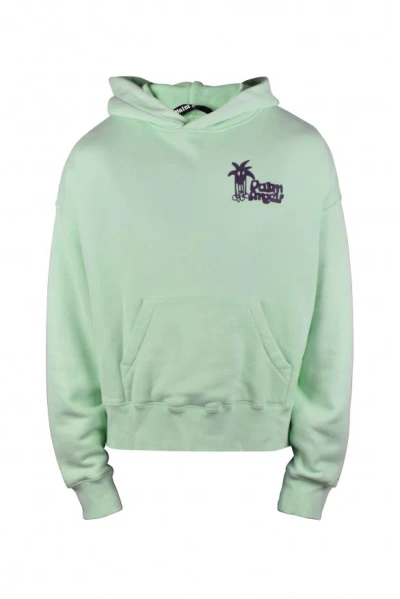 Palm Angels Men Sweatshirt In Green