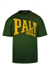 Palm Angels T-shirt Mit Logo-print In Green