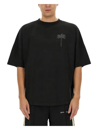 PALM ANGELS MEN'S T-SHIRT WITH LOGO