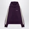 Palm Angels Dark Purple Track Sweatshirt Hoodie Men