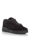 Palm Angels Venice Lace-up Suede Sneakers In Black