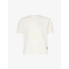 Palm Angels T-shirt With Studded Monogram In Beige