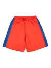Palm Angels Mesh-panelled Shorts In Red