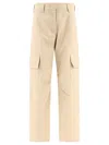 Palm Angels Metal Frame Cargo Pants In Beige
